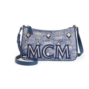MCM Mini Vintage Jacquard Shoulder  Bag